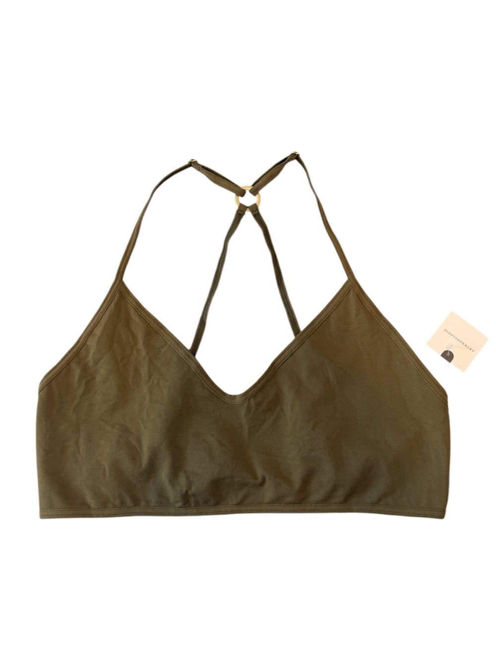 Anthropologie The Renna Seamless V-Neck Racerback Bra